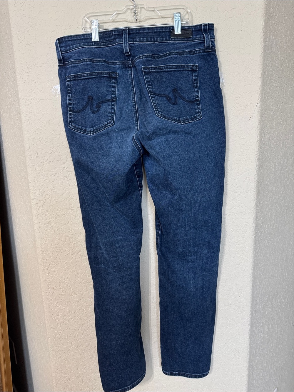 AG Mari High Rise Slim Straight Leg Jeans Dark Wash size 32 - Picture 6 of 13
